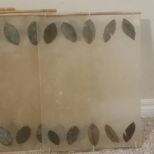 Unique acrylic leaf and bamboo placemats